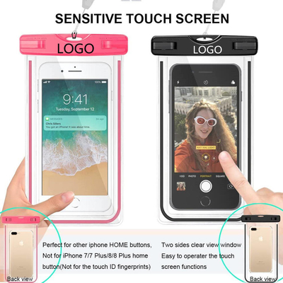 Malote impermeável colorido para nadar o saco seco 6.5IN do telefone impermeável do Pvc