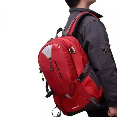 saco exterior impermeável da luz 40L que caminha a montanha de acampamento Mochila do curso da trouxa