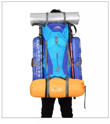 Poliéster Trekking impermeável da trouxa da montanha de Ransel ISO da trouxa de 70 litros