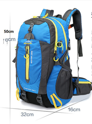 Trouxas impermeáveis de acampamento de caminhada impermeáveis pretas do ciclo da trouxa 30-40L