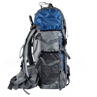 60L trouxa de acampamento impermeável azul do alpinismo da trouxa BSCI