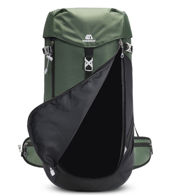Nylon de acampamento ultraleve da trouxa do ODM da trouxa 50L impermeável exterior