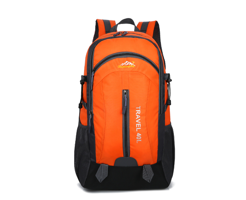 40L trouxa de acampamento impermeável alaranjada do curso da trouxa 55cm com furo da carga de USB