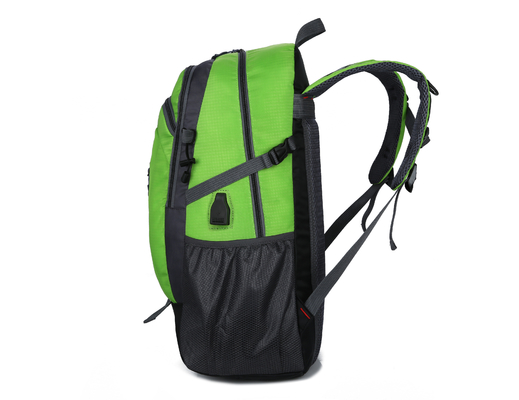 40L trouxa de acampamento impermeável alaranjada do curso da trouxa 55cm com furo da carga de USB