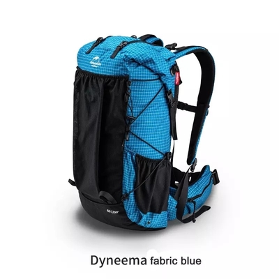 Trouxa de caminhada impermeável preta do ODM trouxa de um alpinismo de 65 litros exterior
