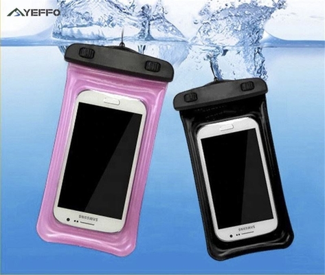 O malote impermeável flutuante do telefone celular encaixota o saco subaquático do telefone da tampa seca