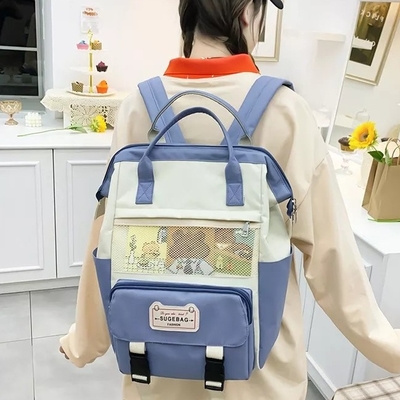 O saco da trouxa da escola 24cm ajustou meninas que a trouxa bonito ajustou adolescentes das crianças dos desenhos animados