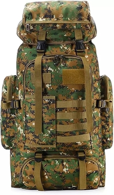 Camuflagem de nylon de BSCI que caminha mulheres de acampamento dos homens da trouxa do curso da trouxa 75L