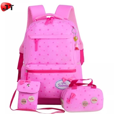 A trouxa da escola por adolescentes Bookbag das meninas ajustou a lancheira da trouxa do portátil com saco do lápis