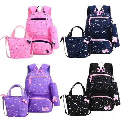 As trouxas para meninas educam crianças bonitos a lancheira isolada que Bookbags da trouxa ajustou o saco