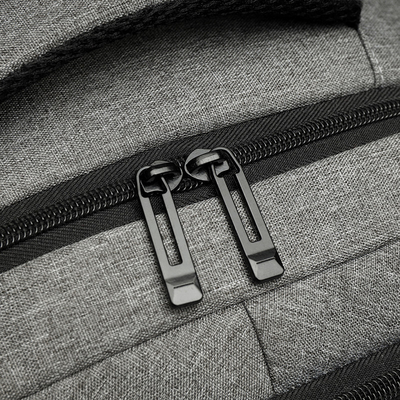 Grey Nylon Waterproof Laptop Backpack com carregador 1,37 ft BSCI