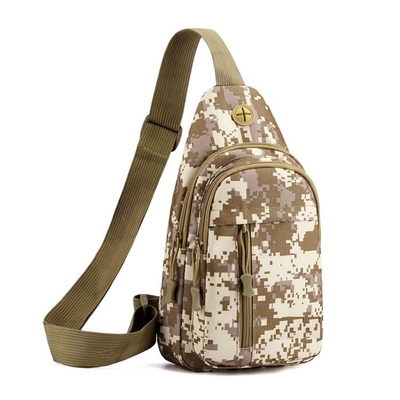 Cruz multifuncional - saco BSCI unisex do estilingue da camuflagem da tela do nylon do saco do estilingue do corpo