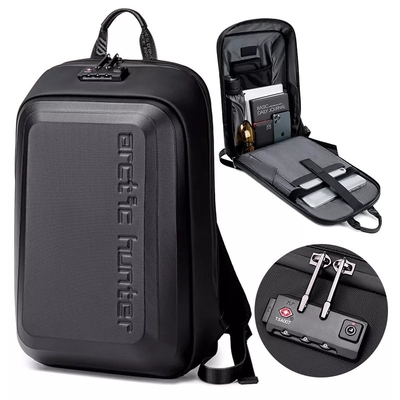 Trouxa de EVA Hard Case Waterproof Business com poliéster portuário de carregamento do Usb