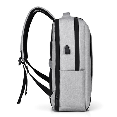 Trouxa de pouco peso do portátil de Gray Business Laptop Backpack Nylon de 11,8 polegadas