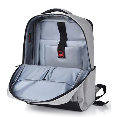 Trouxa de pouco peso do portátil de Gray Business Laptop Backpack Nylon de 11,8 polegadas