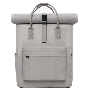 Trouxa feita sob encomenda do portátil de Logo Waterproof Rolltop Bag 40cm Rolltop da lona