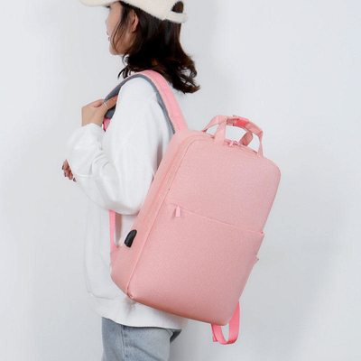mochilas da trouxa do curso de Lap Top Ruck Sack Black do estudante de 41cm com USB exterior