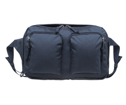 Saco feito sob encomenda luxuoso Fanny Pack Waist Pouch Bag da correia dos azuis marinhos para senhoras