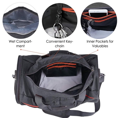 Saco do curso do roubo do esporte saco de Duffle de pouco peso do Gym do anti com o bolso molhado do compartimento da sapata