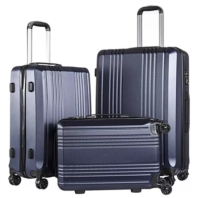 Da mala de viagem impermeável do trole de Hardside da bagagem do curso do ABS o zíper dobro TSA trava 4 rodas do girador