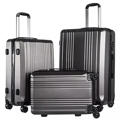 Da mala de viagem impermeável do trole de Hardside da bagagem do curso do ABS o zíper dobro TSA trava 4 rodas do girador