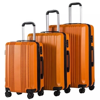 Da mala de viagem impermeável do trole de Hardside da bagagem do curso do ABS o zíper dobro TSA trava 4 rodas do girador