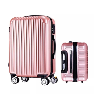 A bagagem de viagem do policarbonato do PC ajustou-se de 3 partes do trole de superfície brilhante de Hardside da mala de viagem das meninas