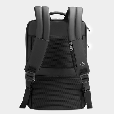 Saco da pasta do escritório da forma para o preto completamente aberto do portátil RFID da viagem de negócios dos homens