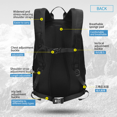Saco de caminhada impermeável de tensão novo do alpinismo da trouxa T-B9280 com tira reflexiva
