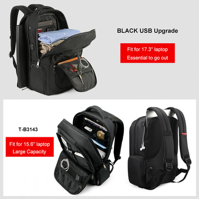 Trouxa de carregamento do portátil da viagem de negócios do Usb de BSCI para homens 29*9*20cm