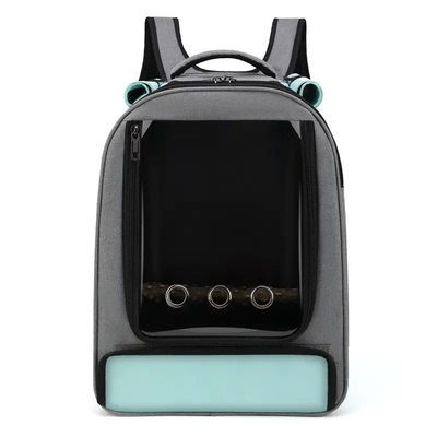 O saco de portador de pouco peso do animal de estimação do papagaio do pássaro prende Mesh Large Foldable Travel Backpack exterior