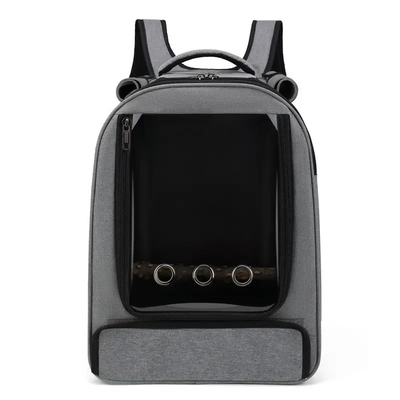 O saco de portador de pouco peso do animal de estimação do papagaio do pássaro prende Mesh Large Foldable Travel Backpack exterior