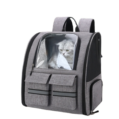 Trole do animal de estimação do portador do animal de estimação da trouxa de Cat Carrier With Wheels Outdoor do cão portátil