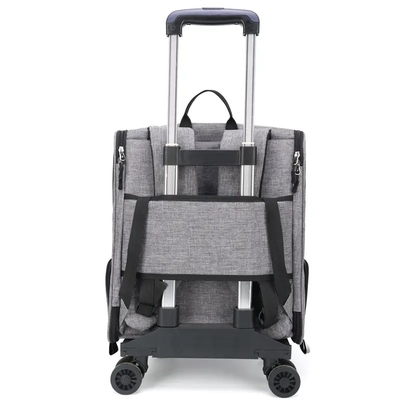 Trole do animal de estimação do portador do animal de estimação da trouxa de Cat Carrier With Wheels Outdoor do cão portátil