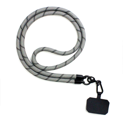 Correia universal de Lanyard Adjustable Nylon Neck Phone do telefone do ODM com metal do remendo